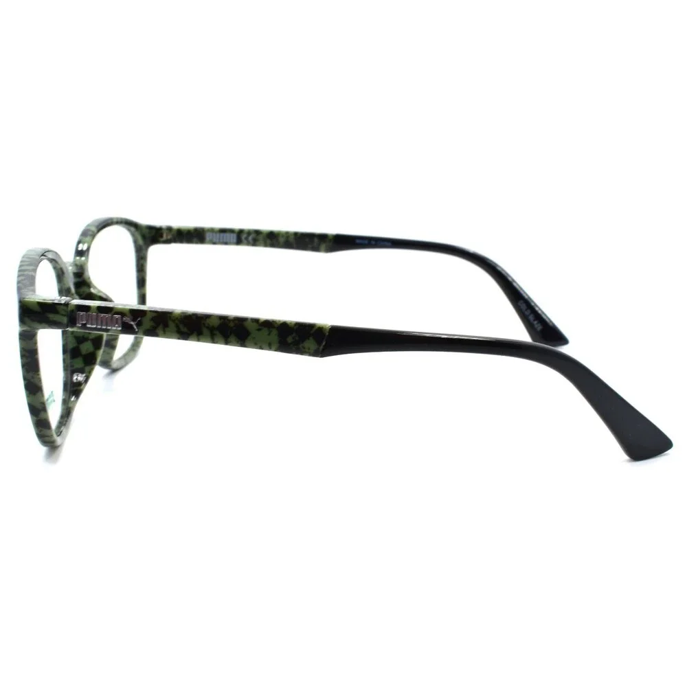 PUMA PU0118OA 003 Unisex Eyeglasses Frames 51-19-145 Green